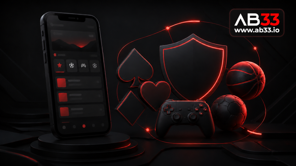 AB33 platform guide with mobile access, game categories and 707 Guarantee reference
