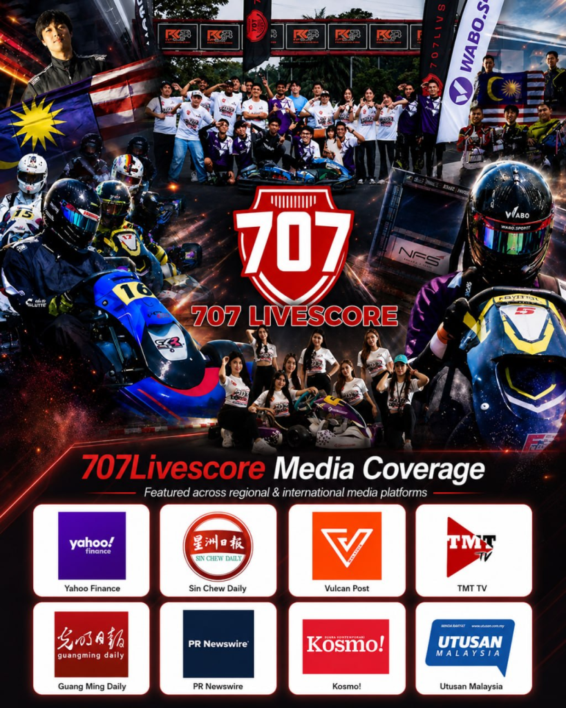 707Livescore motorsport collage with karting drivers, racing teams and media logos