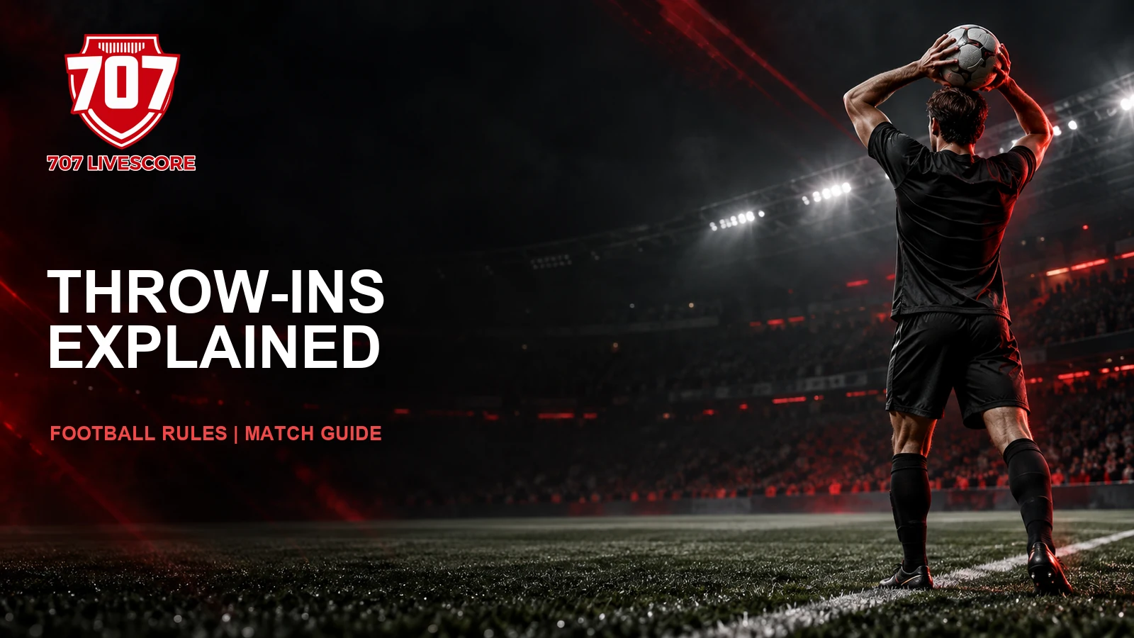 707 Livescore football rules illustration of a two-handed throw-in.